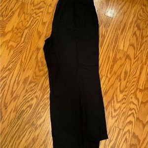 Black/ Old Navy Wide Leg Linen Blend Pants